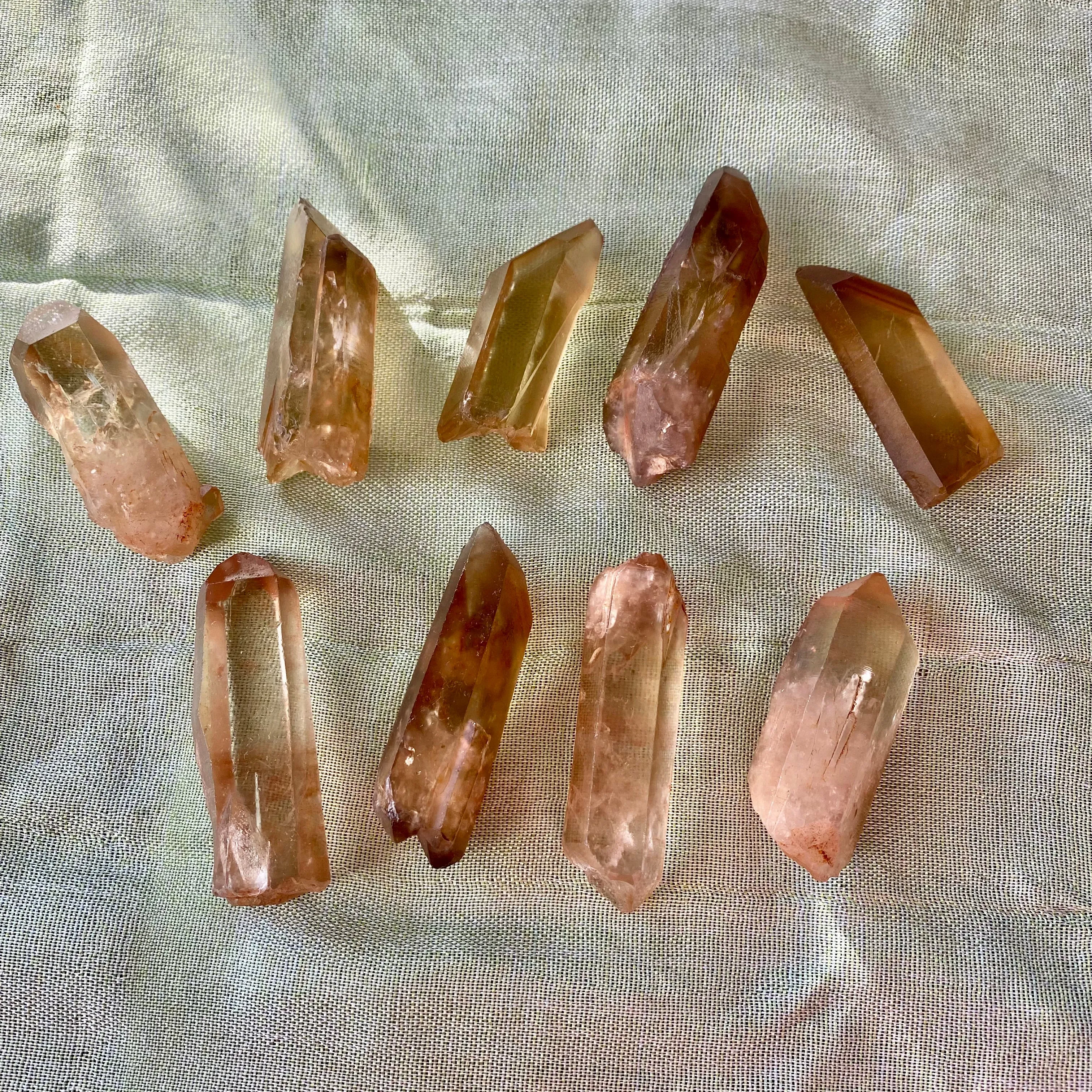 1 Natural Citrine Quartz From Mansa, Zambia, Citrine Points