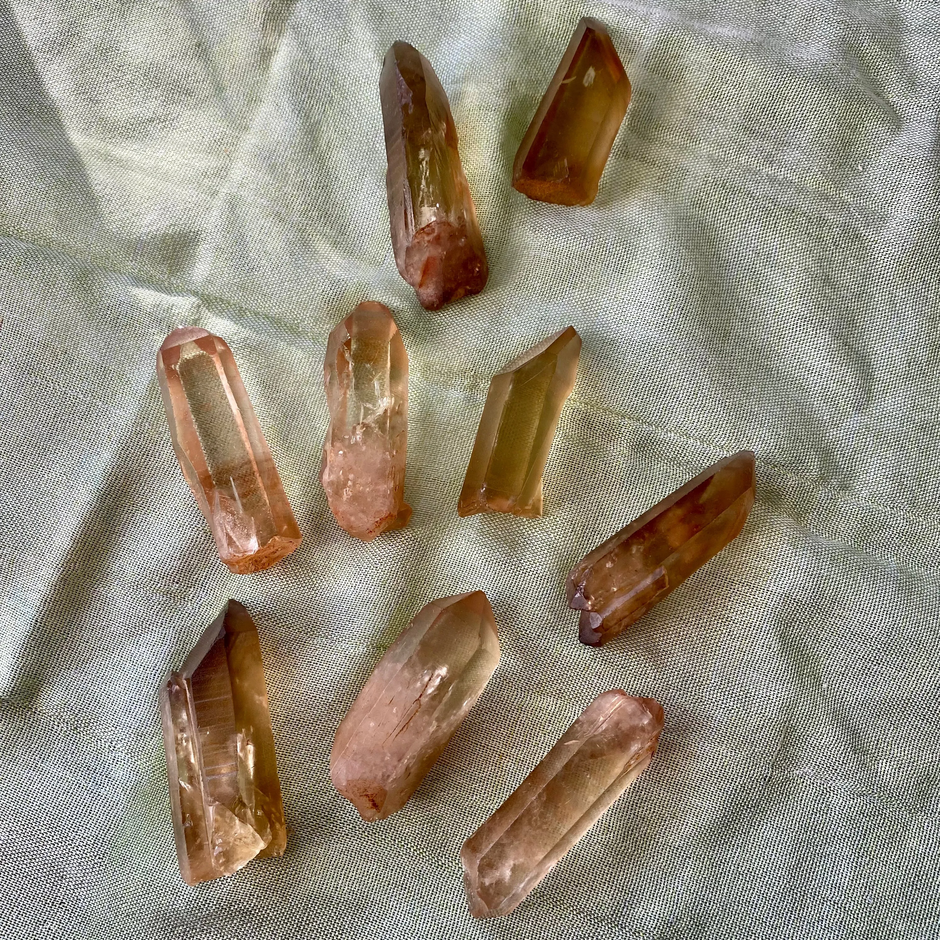 1 Natural Citrine Quartz From Mansa, Zambia, Citrine Points