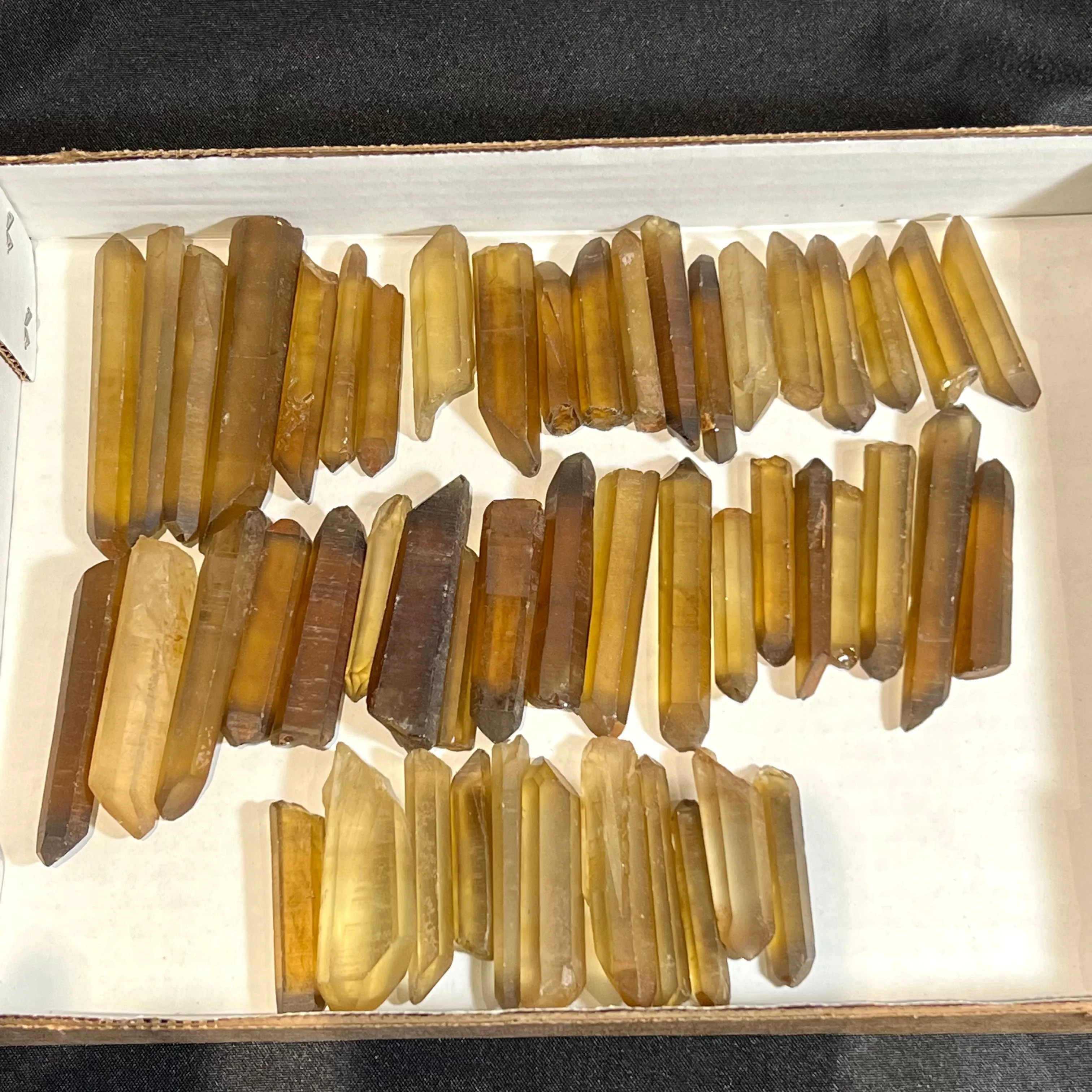 1 Small Natural Zambian Citrine wand, Citrine Quartz From Mansa, Zambia, Citrine Points