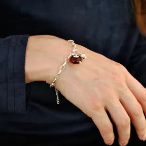 925 Sterling Silver  Vintage Cute Teapot Bracelets for Women