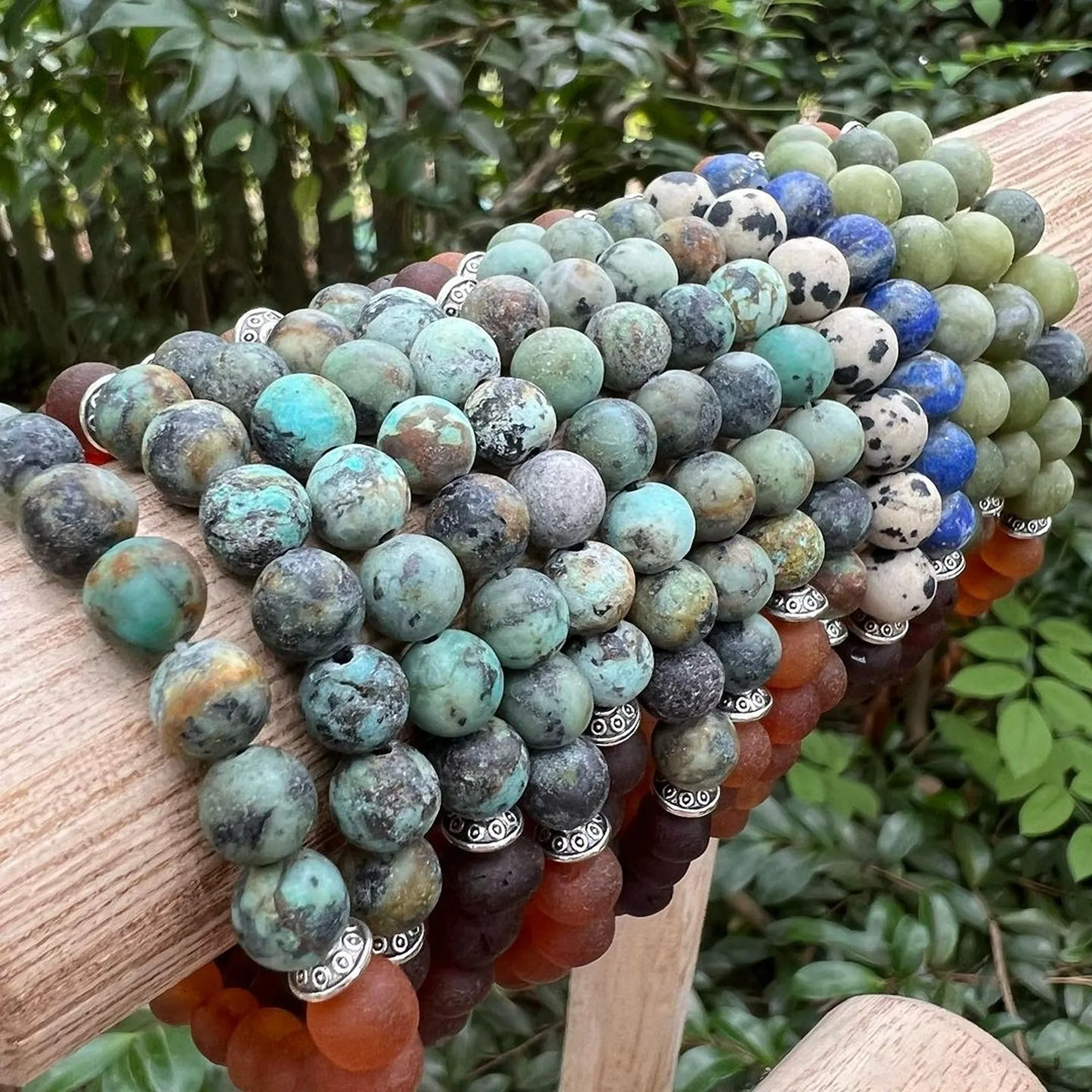 Adults | African Turquoise   Raw Cognac Amber Bracelet