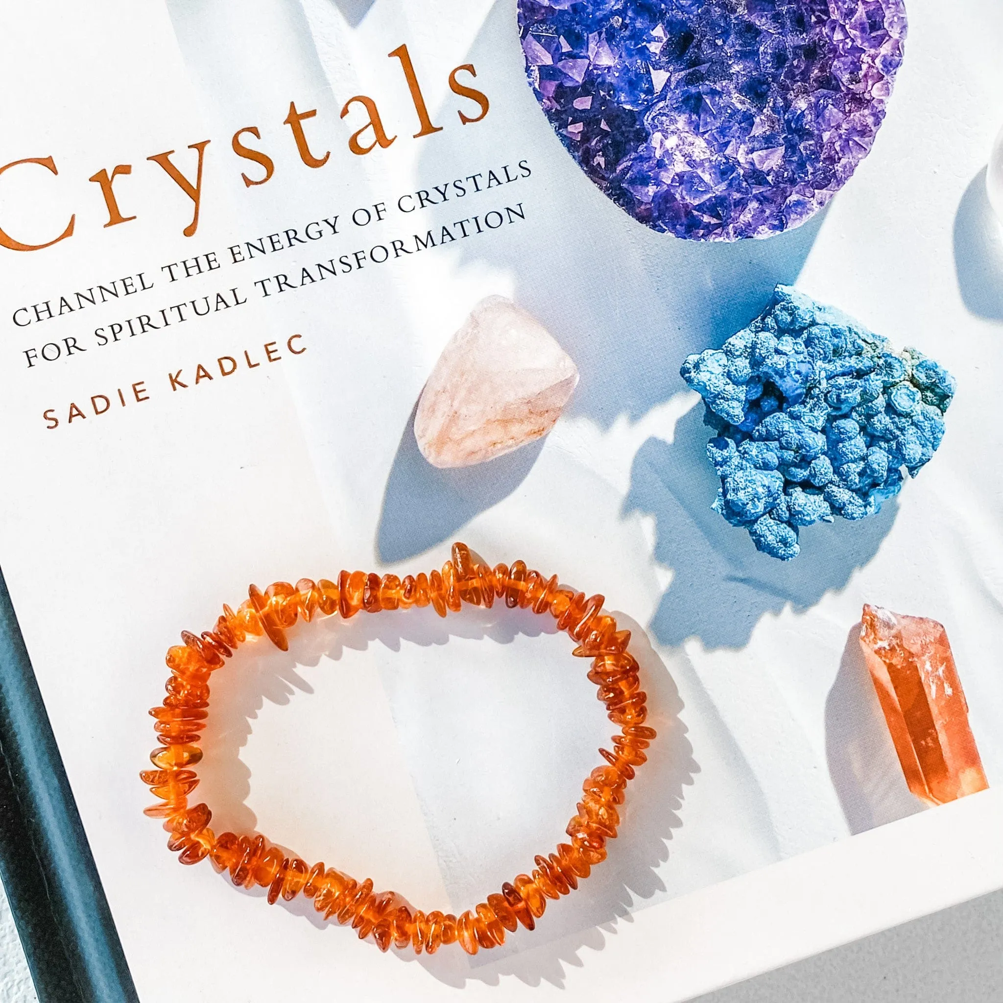 Amber Chip Stretch Bracelet