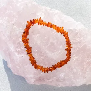 Amber Chip Stretch Bracelet