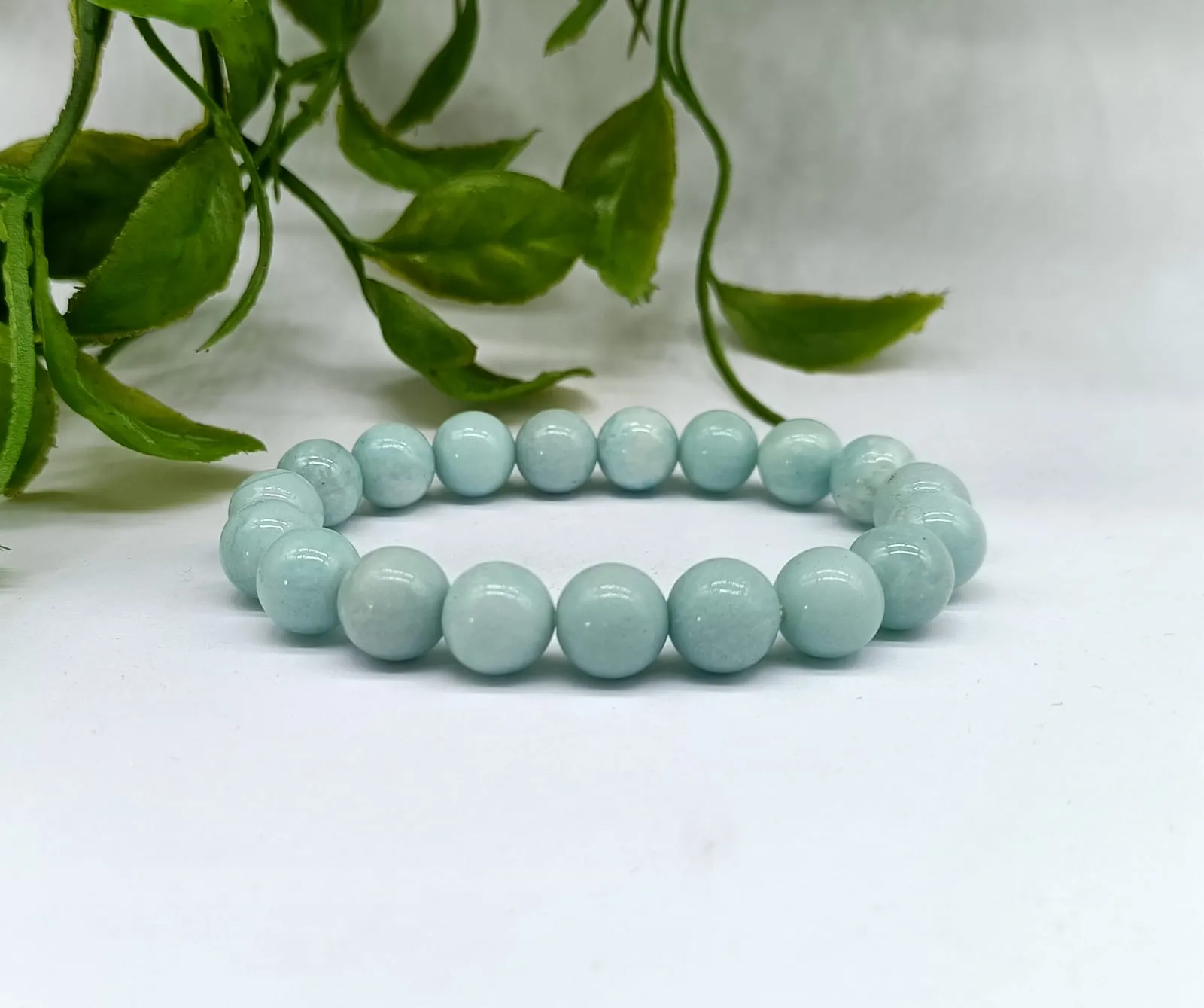 Aquamarine High Grade Beads Bracelet