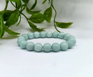 Aquamarine High Grade Beads Bracelet