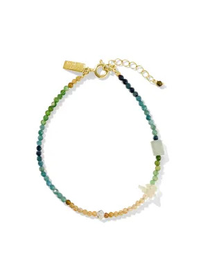 connection bracelet | tourmaline, aquamarine, herkimer   citrine