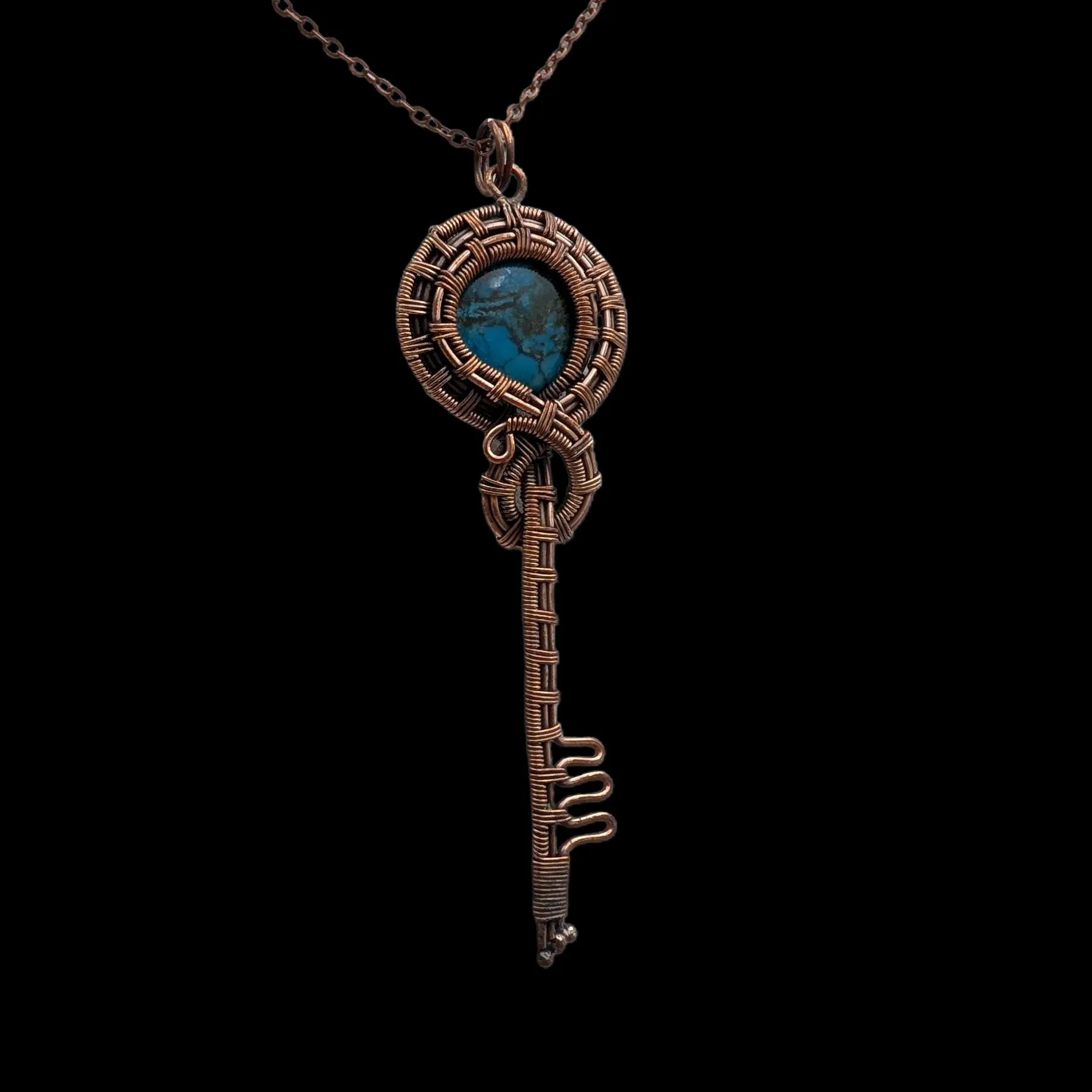 Copper- Turquoise - Necklace