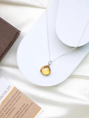 Drop of Light Citrine Necklace