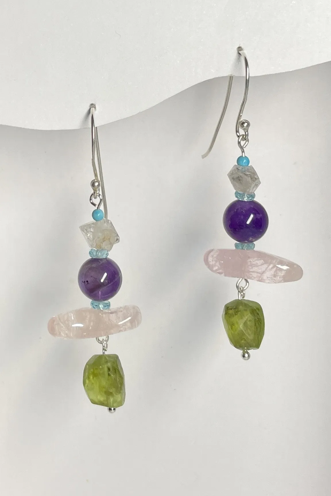 Earrings Histoire Gemstone Colour Tumble