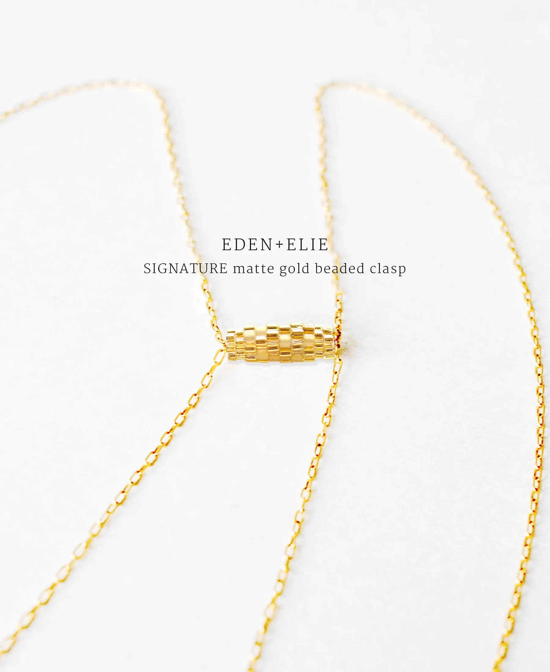 EDEN   ELIE Everyday Adjustable Length Necklace - serenity blue