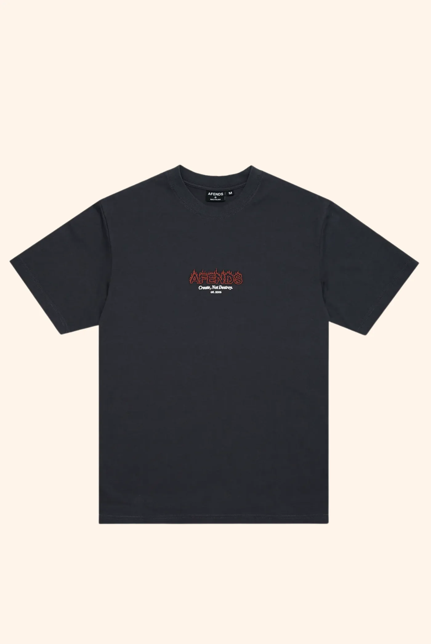 Ember Retro tee - Charcoal