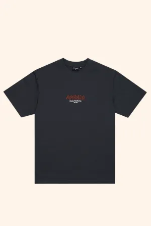 Ember Retro tee - Charcoal