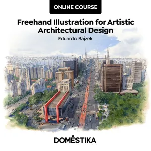 Freehand Illustration for Artistic Architectural Design