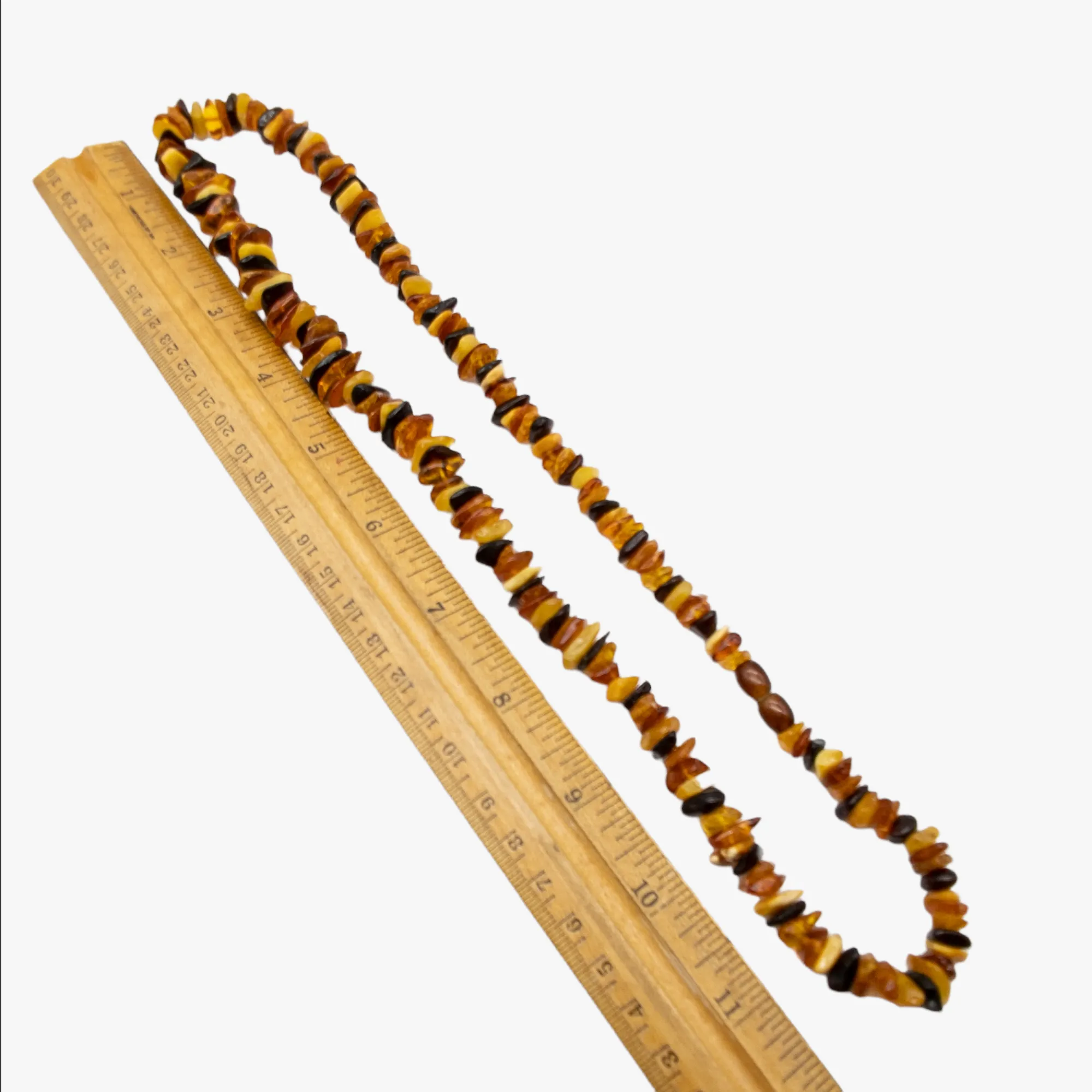 Genuine Baltic Amber Multi Color Strand Necklace