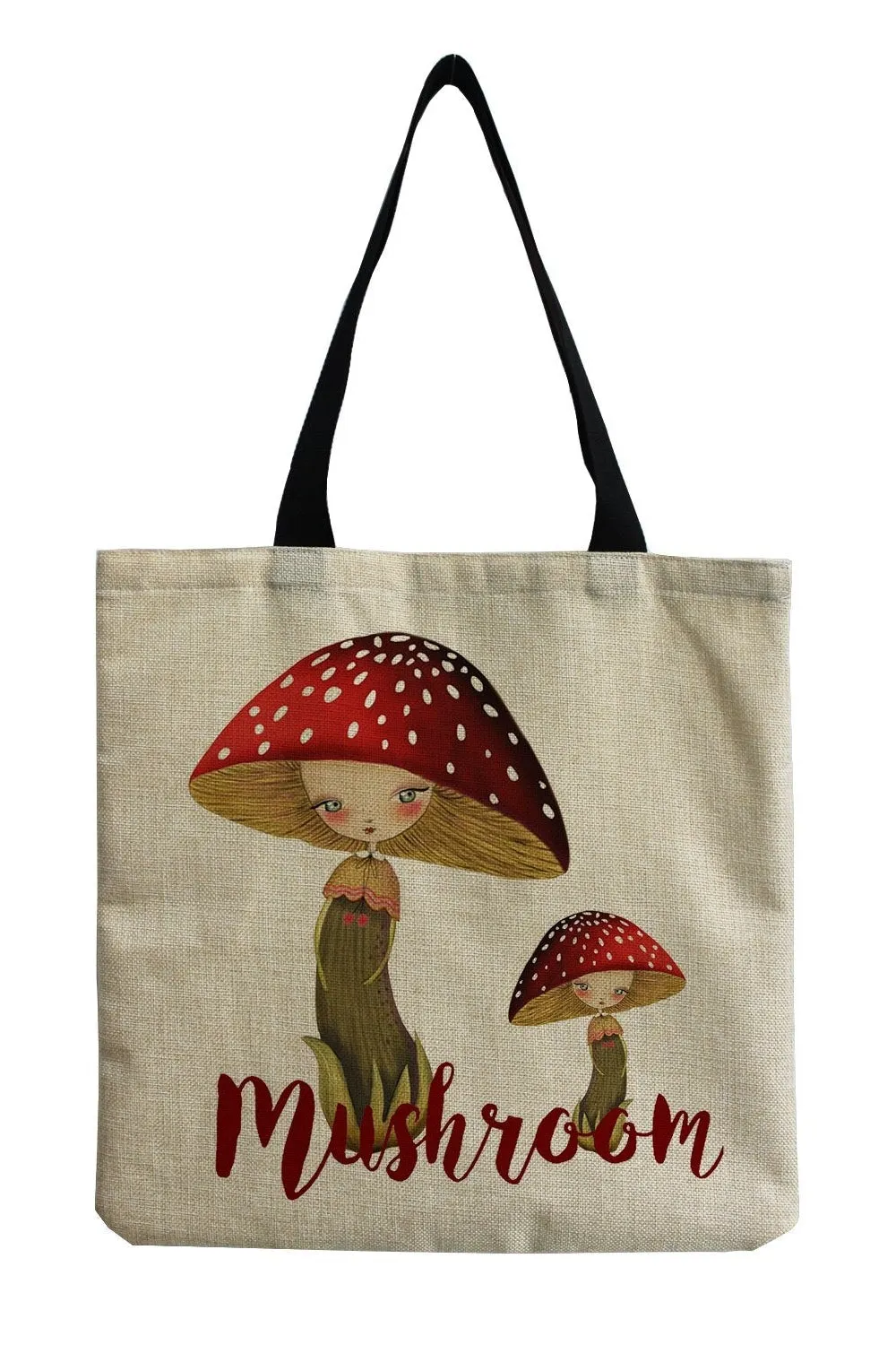Goblincore Artistic Floral Tote Bag