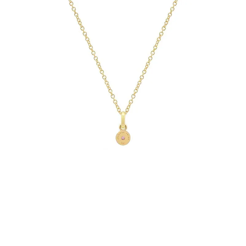 Illusion Set Pink Sapphire Pendant Necklace