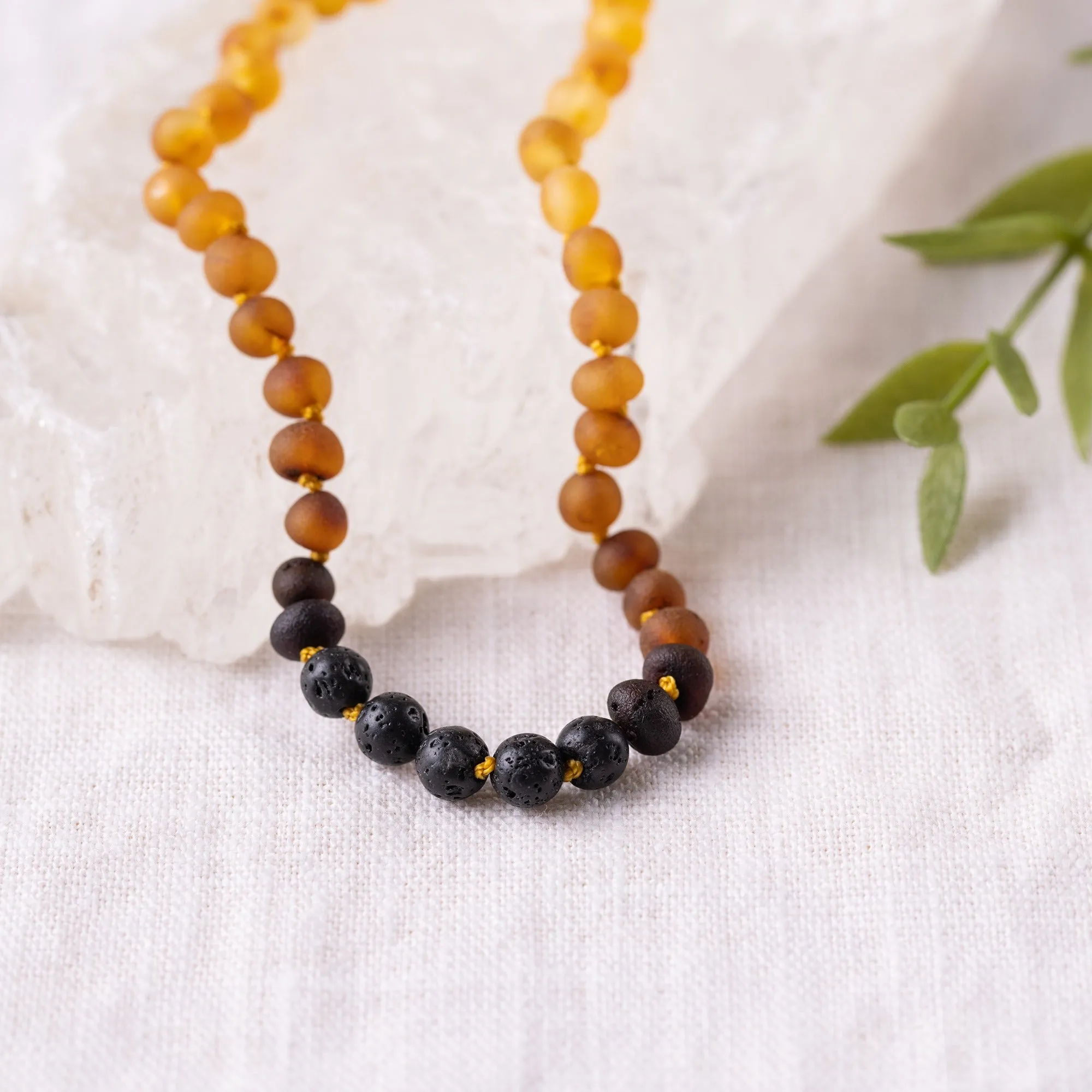 Kids | Raw Ombre Aromatherapy Necklace