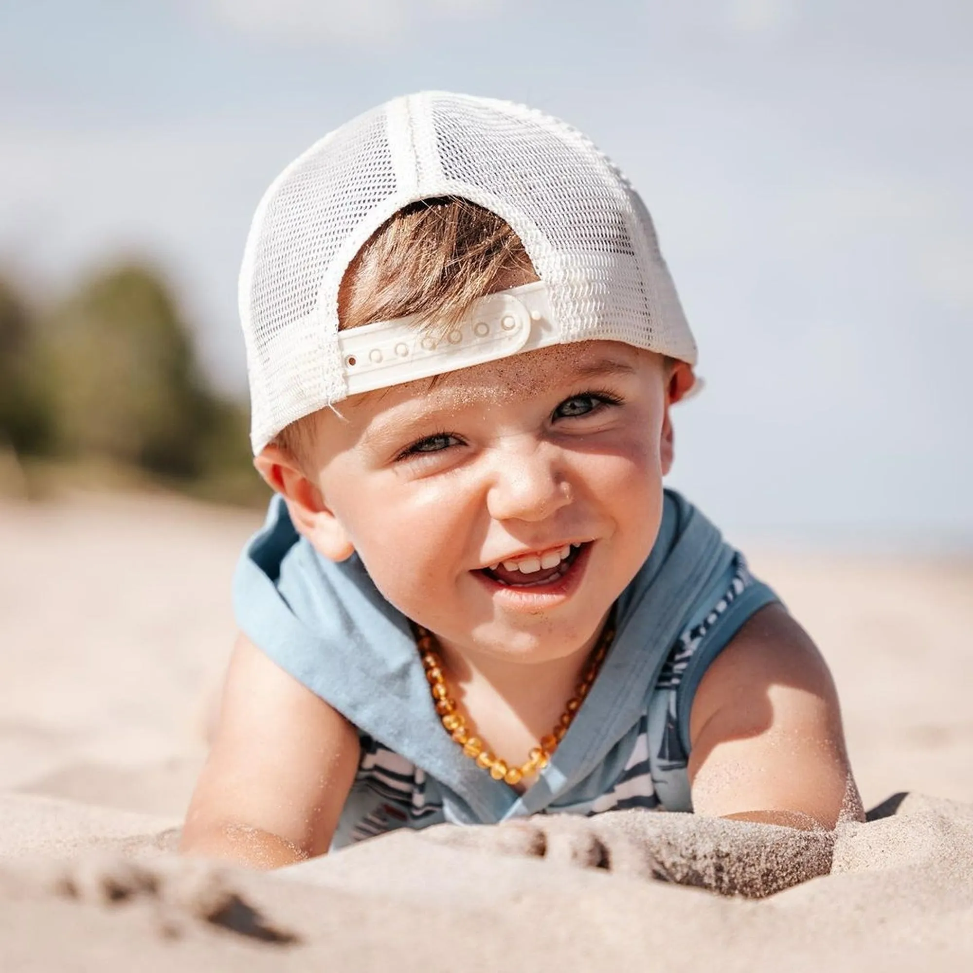Kids | Raw Ombre Aromatherapy Necklace