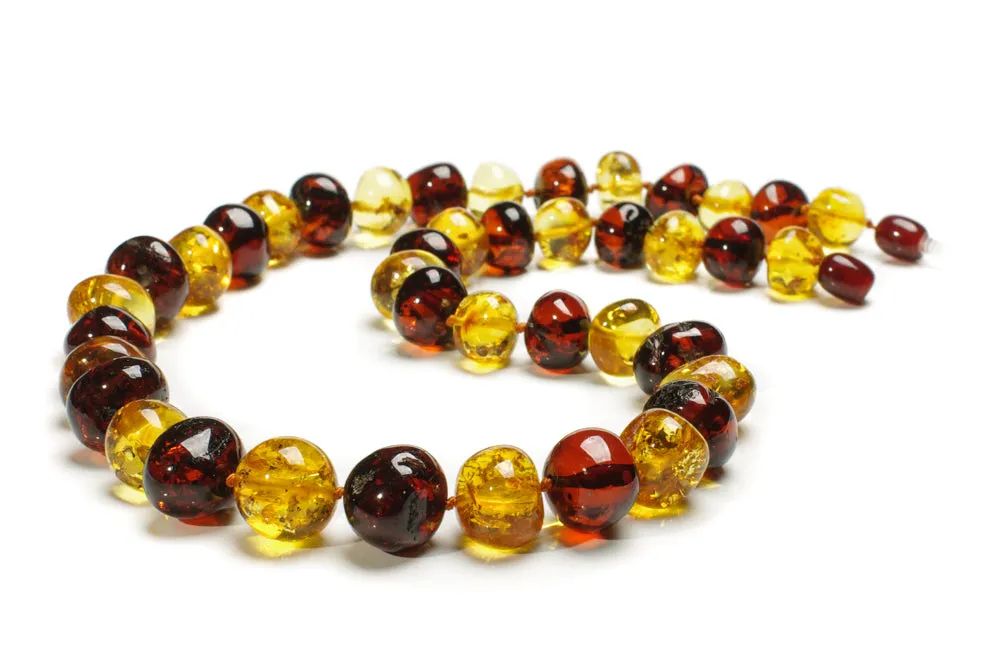 LUXURY AMBER NECKLACE FOR HER , LEMON & CHERRY