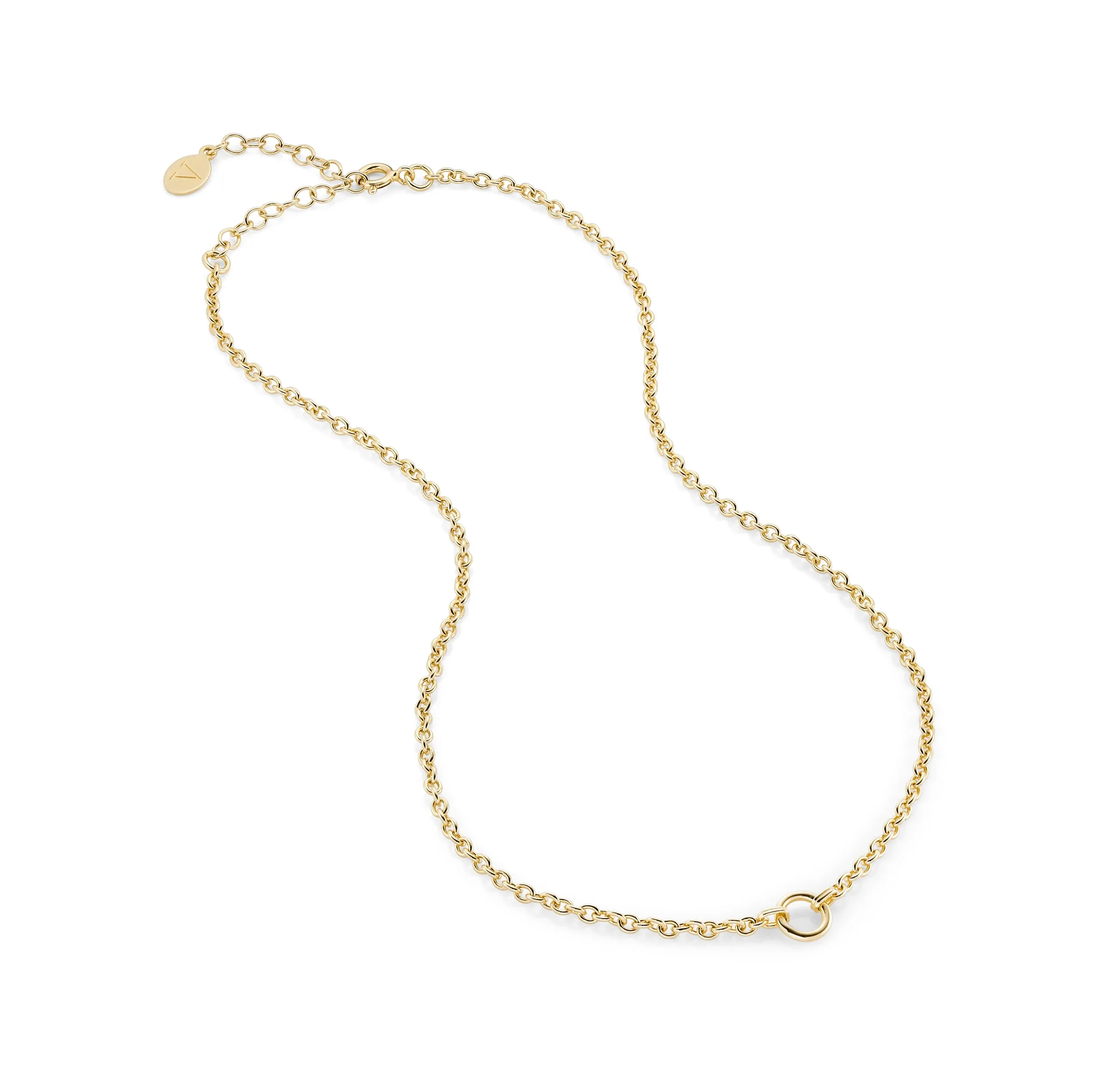 November: Citrine Charm on Carrier Chain