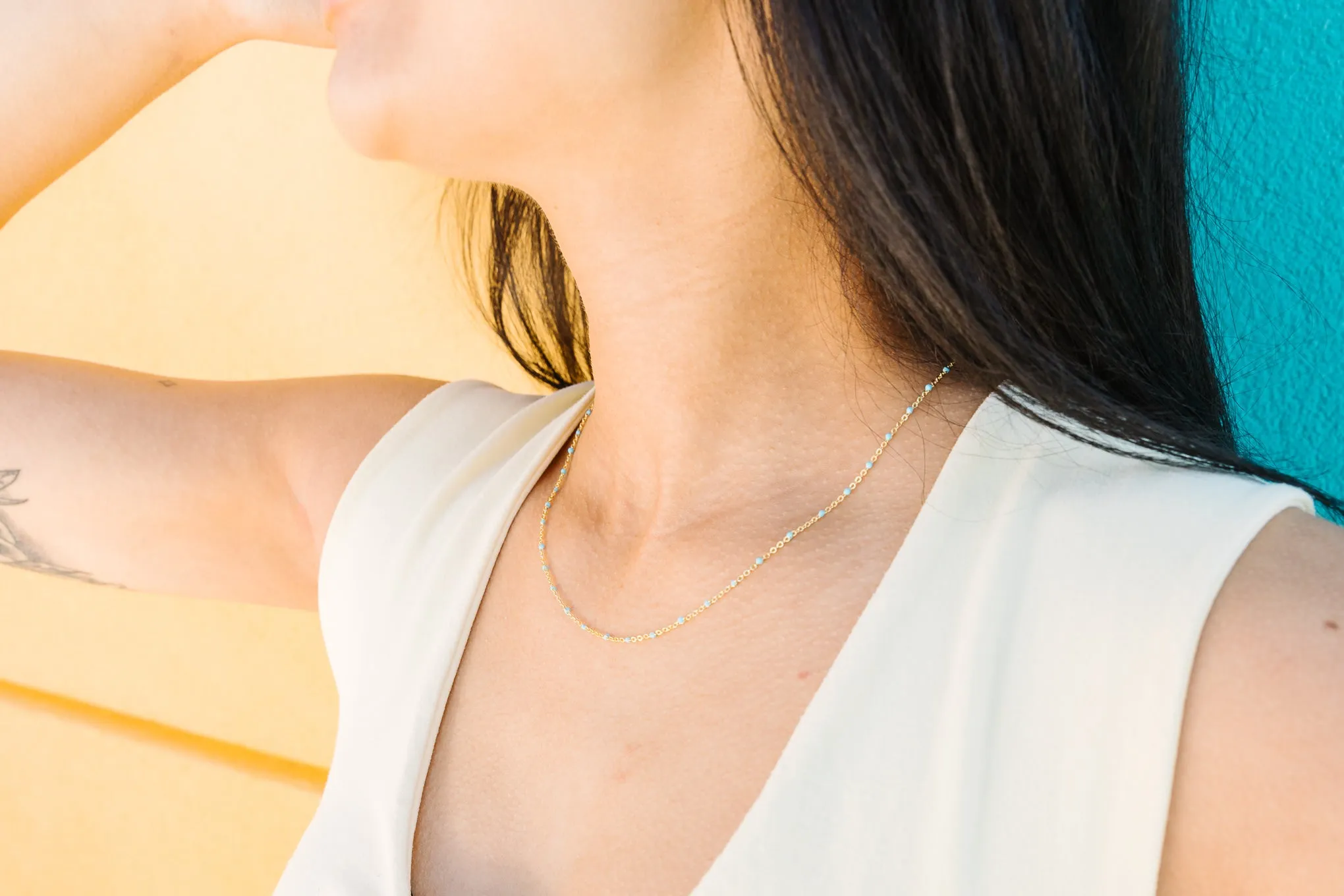 Pop of Turquoise Necklace