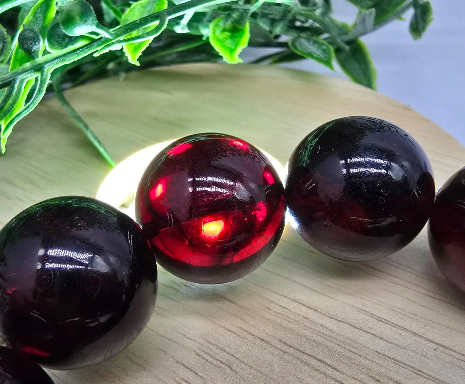 Red Amber High-Grade Bracelet 16mm