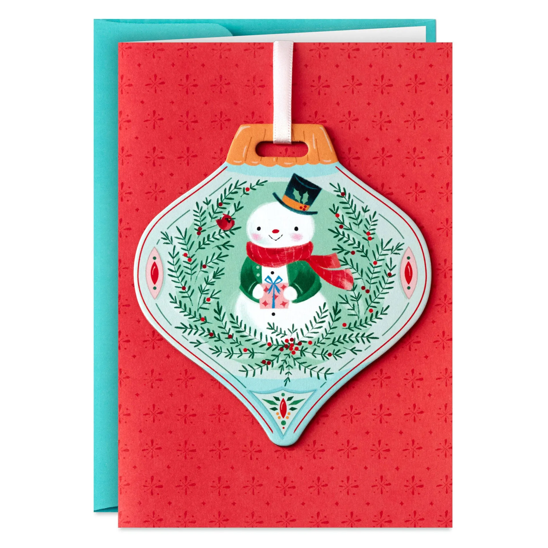 Snowman With Gift Boxed Christmas Cards With Detachable Ornaments, Pack of 10Copy of Bird and Botanical Banner Boxed Christmas Cards, Pack of 16