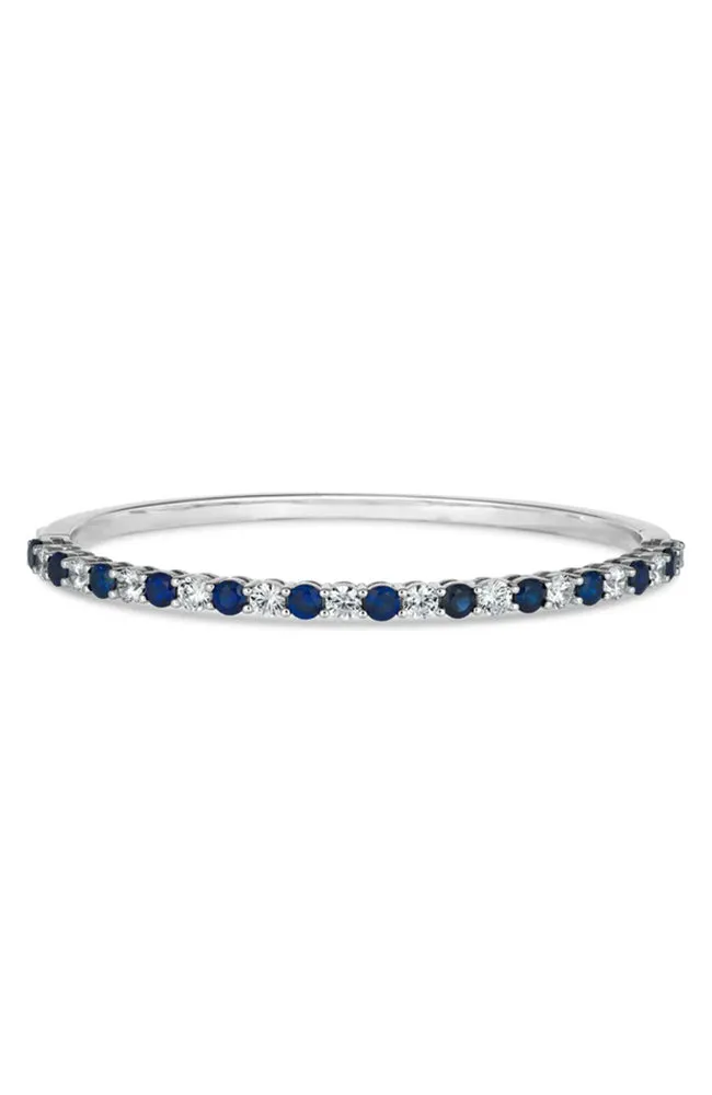Sophia 06 Blue Sapphire Bangle Small
