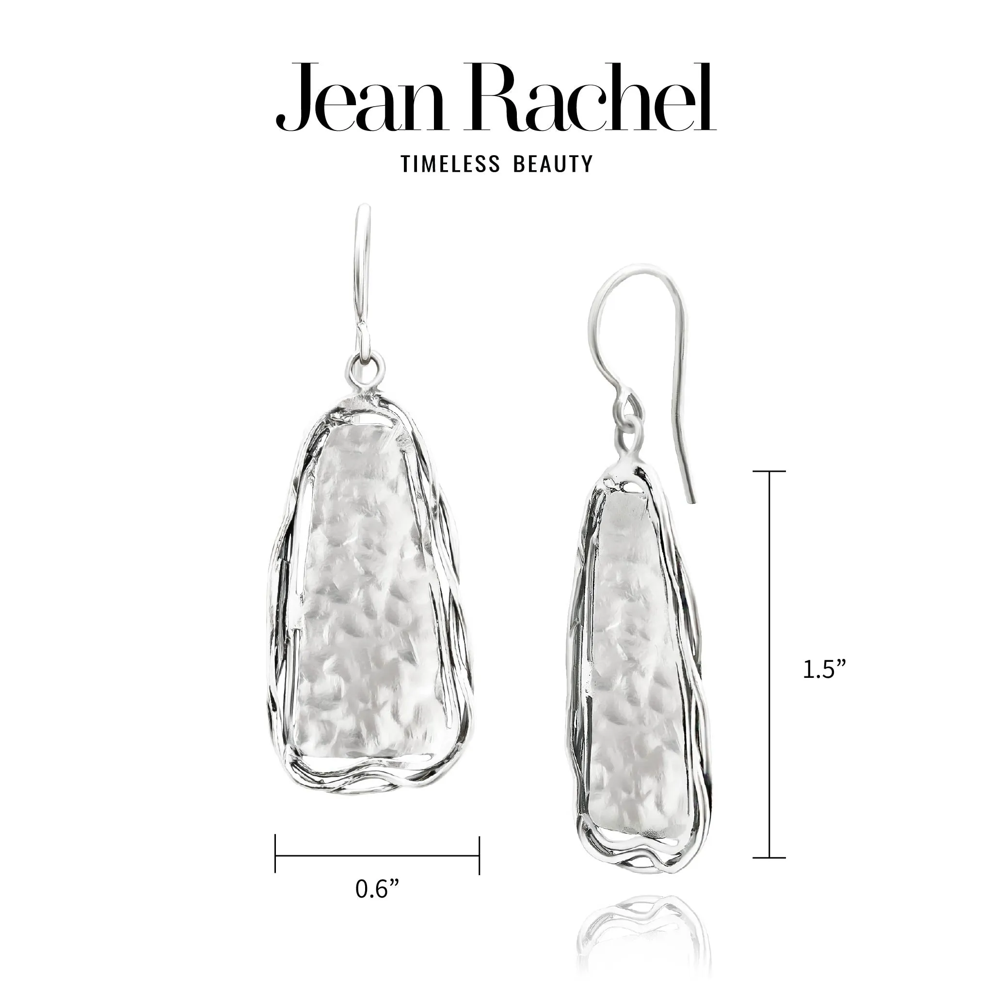 Sterling Silver Hammered Wire Wrap Earrings