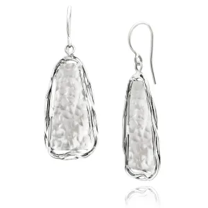Sterling Silver Hammered Wire Wrap Earrings