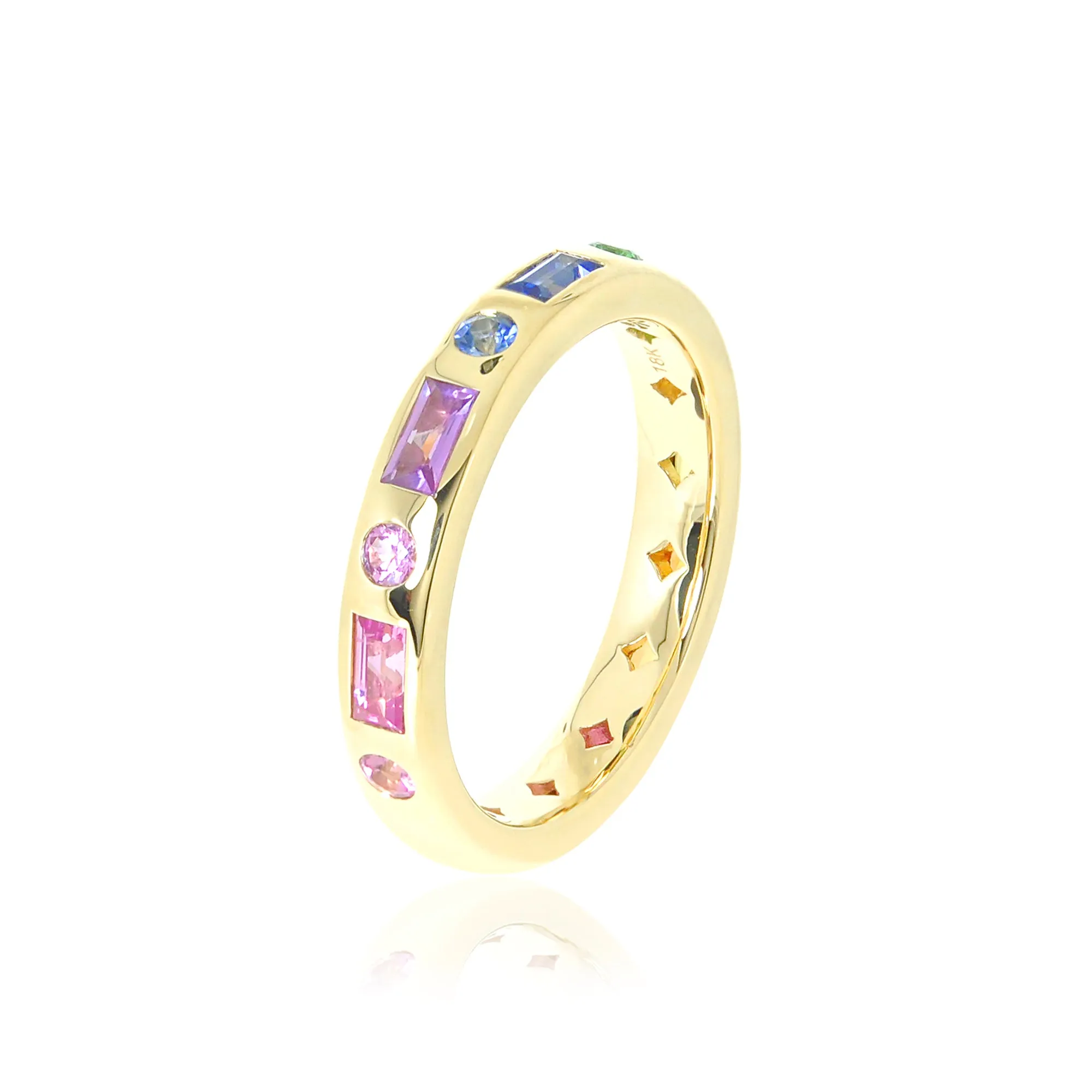 The Moxie 18K Gold Eternity Band